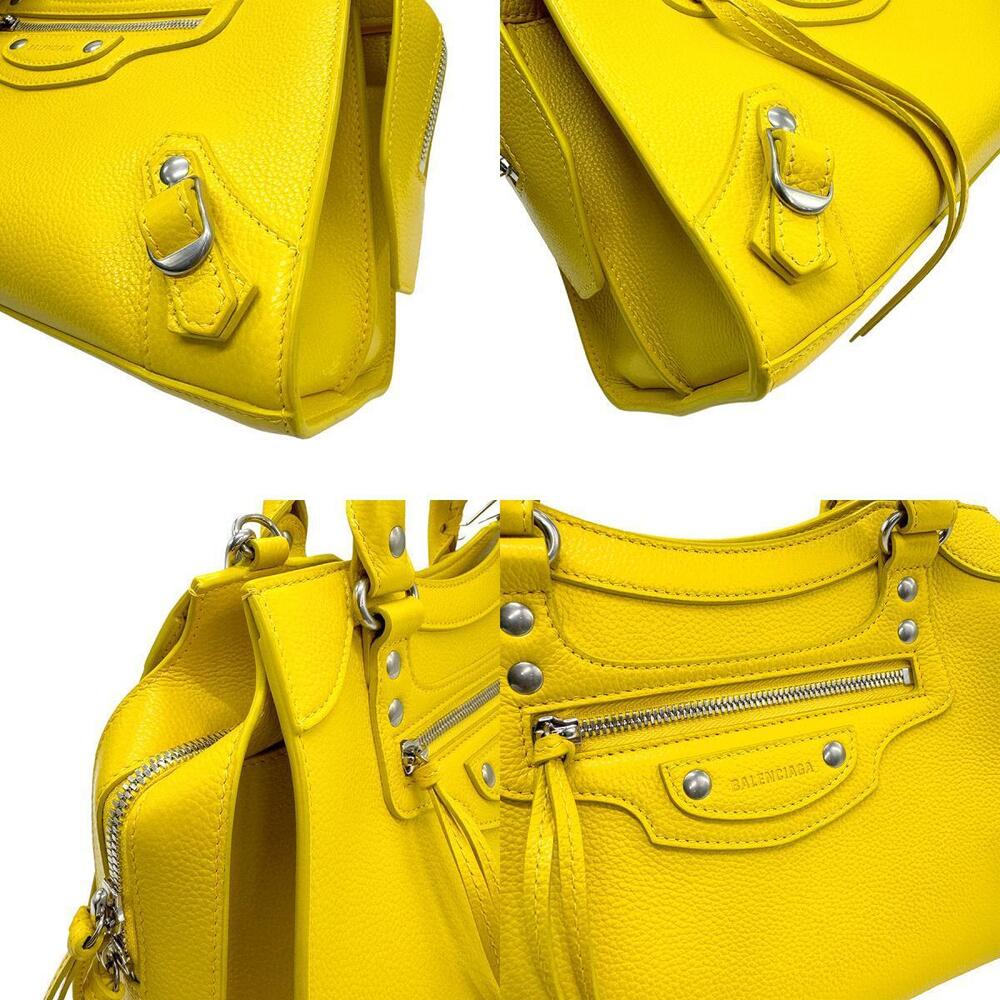 Balenciaga Yellow Shoulder Neo Handbag City Bag Classic Leather - Picture 3 of 4